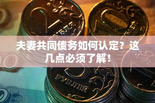 济南夫妻共同债务如何认定？这几点必须了解！