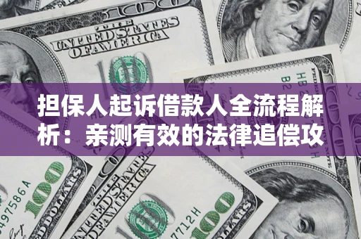 济南担保人起诉借款人全流程解析：亲测有效的法律追偿攻略