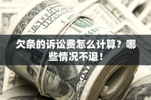 济南欠条的诉讼费怎么计算？哪些情况不退！