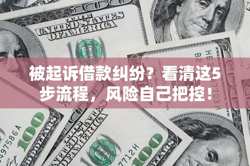 济南被起诉借款纠纷？看清这5步流程，风险自己把控！