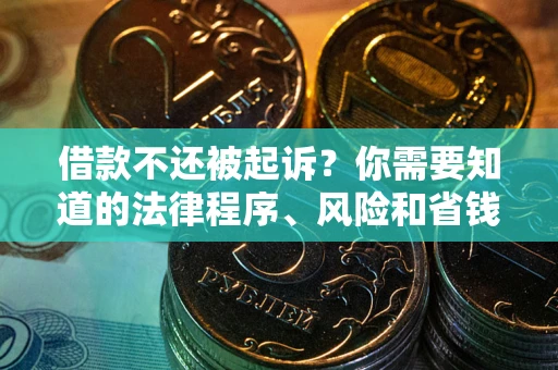 济南借款不还被起诉？你需要知道的法律程序、风险和省钱技巧